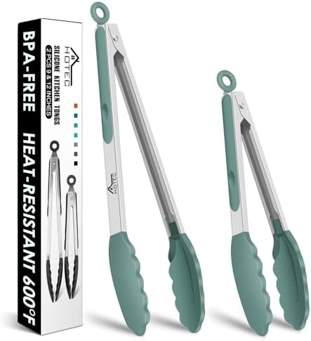 HOTEC Stainless Steel Kitchen Tongs by Hotec