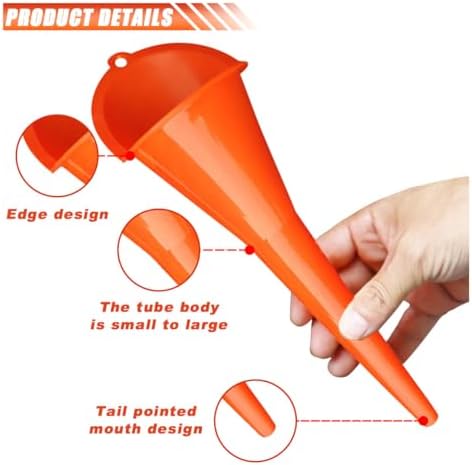 JOYCOURT 2PCS Long Neck Oil Funnels - Image 3