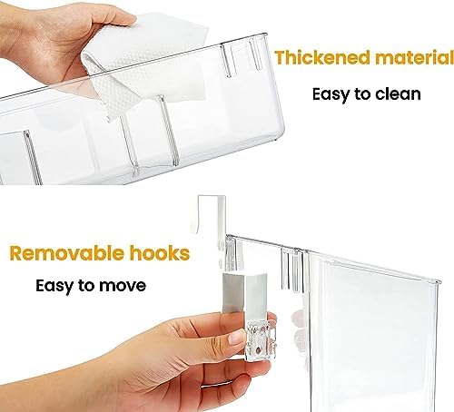 vacane 2 Pack Plastic Over Cabinet Door Organizer - Image 5