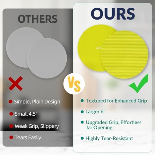 NiHome Silicone Jar Opener Gripper Pads, 6 In - Image 6