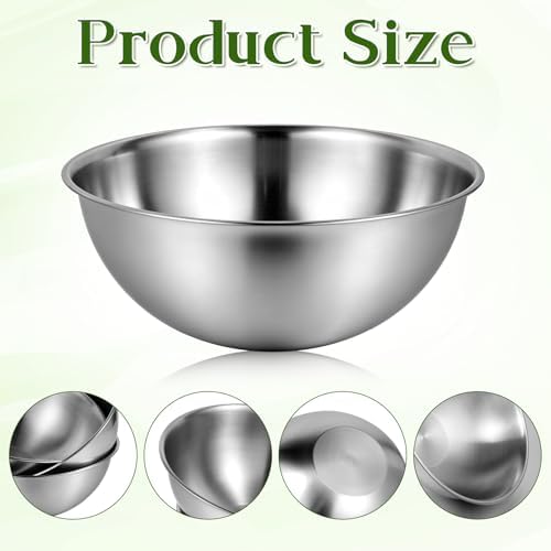 Mixing Bowl Set of 6, Thickened version Stainless Steel Mixing Bowl - Image 3