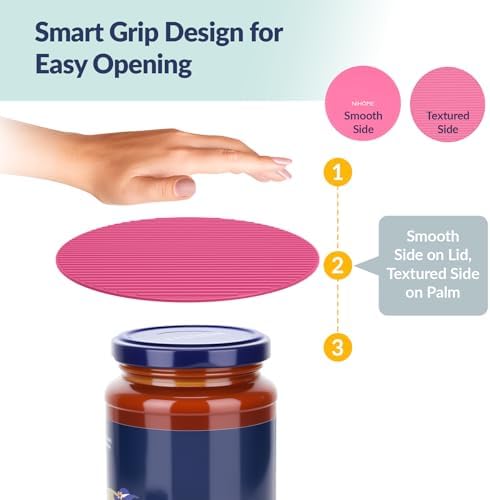 NiHome Silicone Jar Opener Gripper Pads, 6 in - Image 5