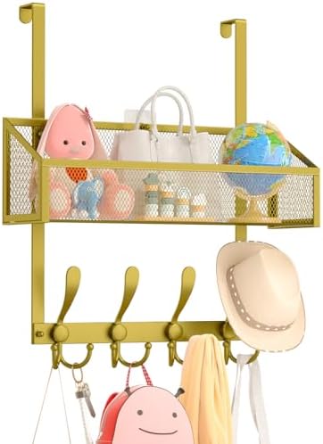 Kaiferty Over The Door Hooks Organizer, Coat Rack Over The Door Storage Hanger by Kaiferty