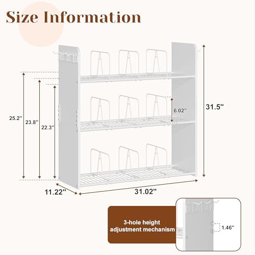 3-Tier Purse Organizer for Closet, Purse Rack Stand - Image 7
