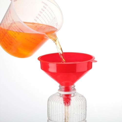 Honeydak 18 Pcs Plastic Funnels Wide Mouth Long Spout - Image 4