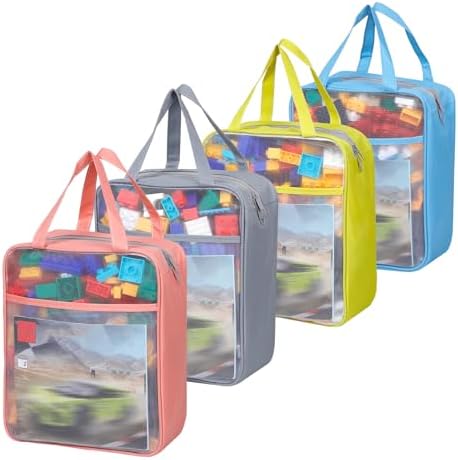 4 Pack Extra Large Mesh Toy Zipper Storage Bags by TrueLux