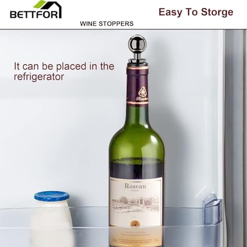 Wine Stoppers for Wine Bottles 3Pcs Vacuum Wine Bottle Stopper - Image 6