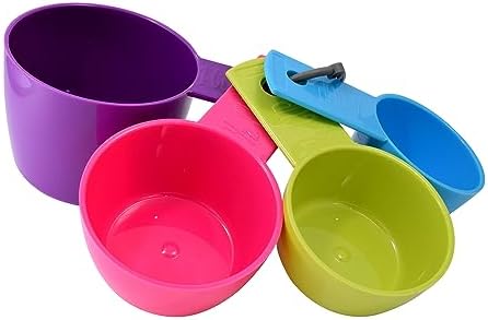 R&M Colorful 5-Piece Measuring Spoon Set – Nesting Plastic Tbsp, 1/2 Tbsp - Image 2