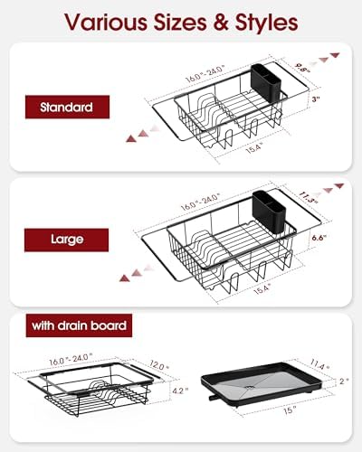 Sakugi Dish Drying Rack in Sink - Image 5