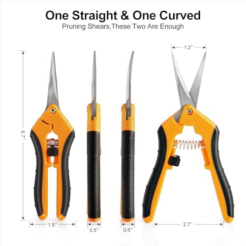 2 Pack Pruning Shears, 6.5” Gardening Scissors - Image 2