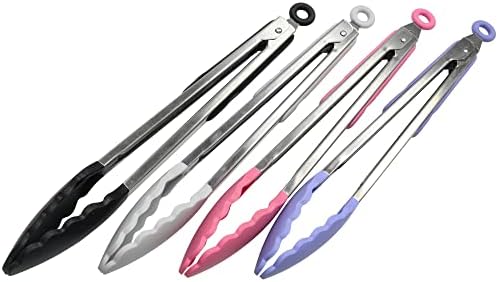 Chef Craft Premium Silicone Cooking Tongs, 12 inch - Image 3