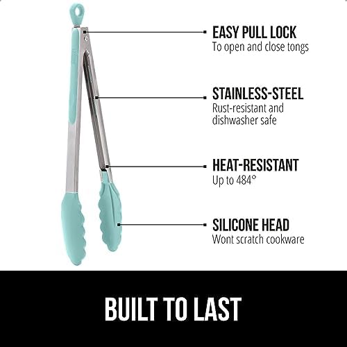 GORILLA GRIP Stainless Steel Kitchen Tongs - Image 2