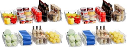 incostar Clear Fridge Organizer, Refrigerator Organizer Bins by INCOSTAR