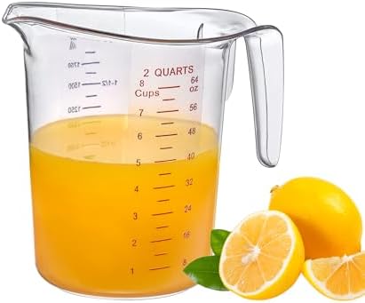 Amazing Abby - Melissa - 64-Ounce Plastic Measuring Pitcher, 8-Cup Food-Grade by AmazingAbby