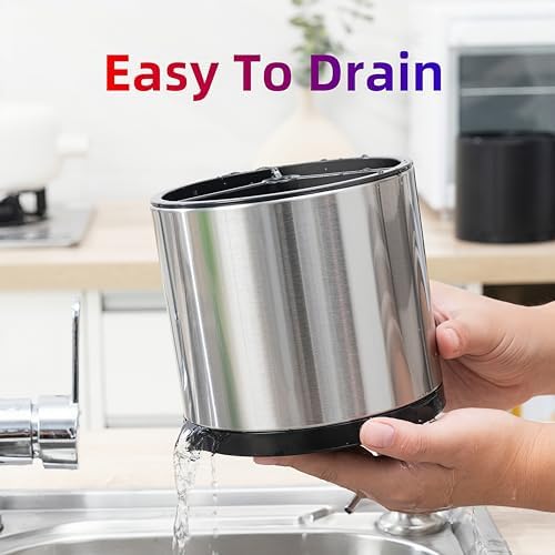 LIBODOUR Kitchen Utensil Holder, 360°Rotating - Image 6