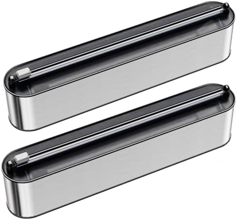 2-Pack Quasziwa Aluminum Foil & Plastic Wrap Dispenser by Quasziwa