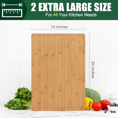Homaxy 2XL Organic Bamboo Cutting Boards - Image 2