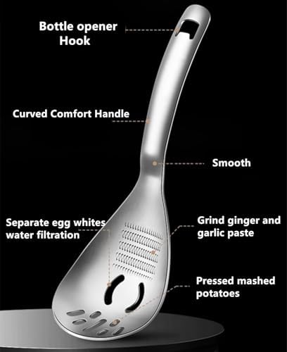 5 in 1 Egg Separator for Raw Eggs, Potato Masher Multifunction Cooking Spoon - Image 4