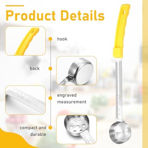 Teenyyou 4 Pcs Portion Control Serving Spoons Measuring Ladles - Image 3