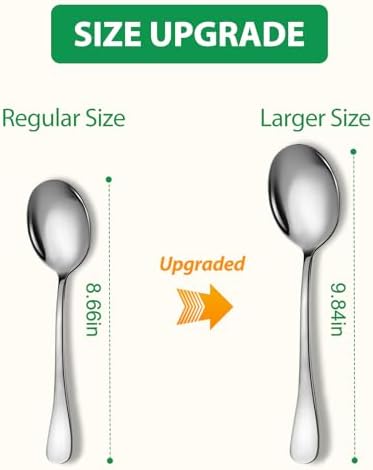4 PCS Serving Spoons Set, Includes 4 Large Spoons - Image 2