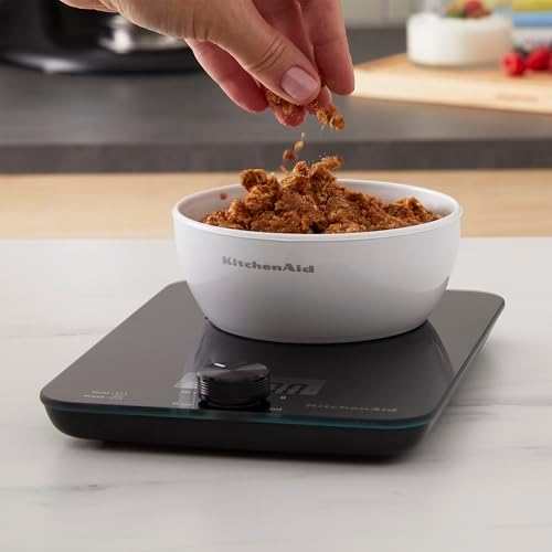 KitchenAid KQ914BA Digital Glass Top Kitchen and Food Scale, 11 lb Capacity - Image 5