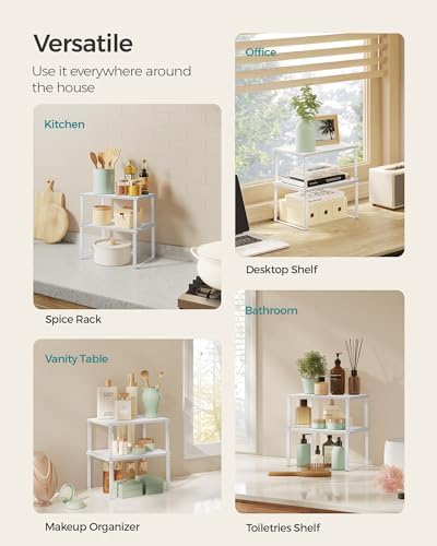 SONGMICS Cabinet Organizer Shelf, Kitchen Storage - Image 6