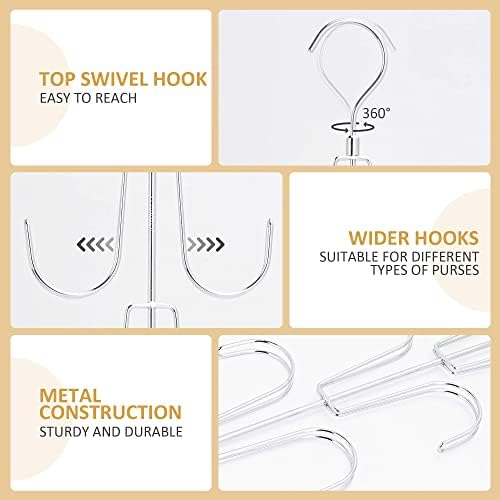ZEDODIER 2 Pack Purse Hanger, Purse Organizer - Image 4