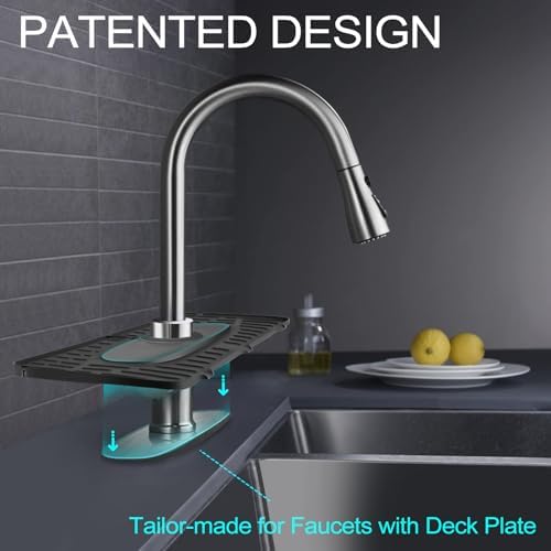 Upgraded Version Silicone Faucet Mat, Kingmall Kitchen Faucet Mat Silicone - Image 2