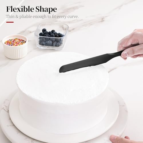 600ºF Heat Resistant Silicone Spatula Spoonula Set of 4 - Image 5