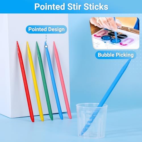 Gartful Resin Measuring Cups and Sticks, Paint Pouring - Image 4