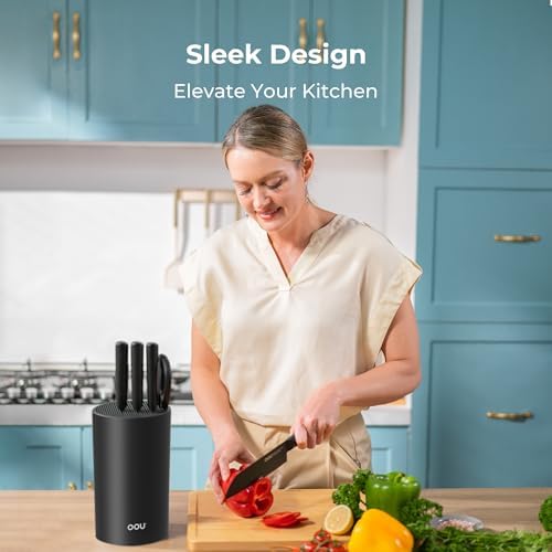 OOU Universal Knife Block Holder Without Knives, Round Kitchen Knife Holder - Image 4