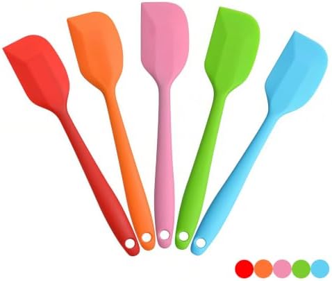 Silicone Spatula Heat Resistant 8.5 inch Small Rubber Spatulas Cooking Utensil by Hokisei