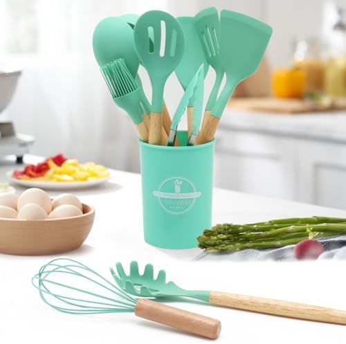 12-Piece Silicone Kitchen Utensils Set - Image 5