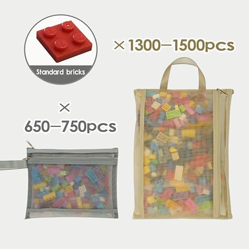 10 Pack 5 Color Mesh Zipper Pouch Bags - Image 3