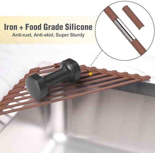 Tomorotec Triangle Roll Up Dish Drying Rack - Image 3