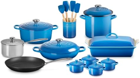 Le Creuset 20-Piece Mixed Material Cookware Set by Unknown