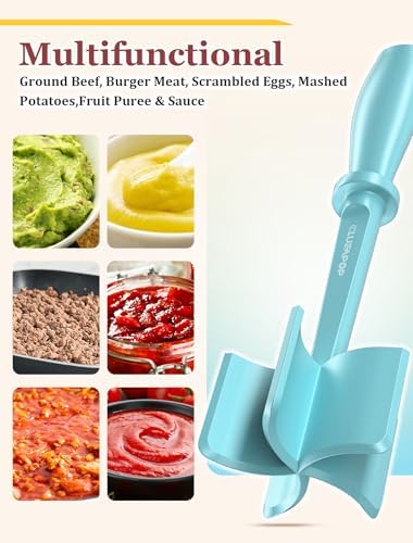Meat Chopper, Hamburger Chopper, CLUEAPOP Potato Masher-Professional - Image 5