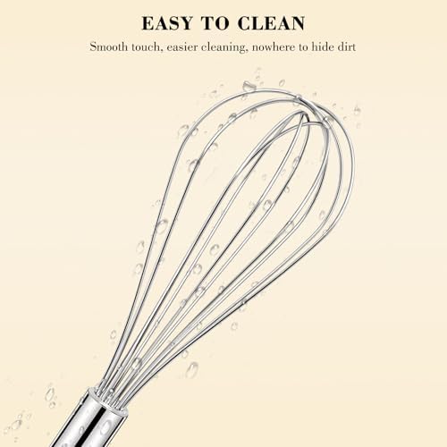NileHome 1-Pack Stainless Steel Whisk, Kitchen Utensils - Image 5