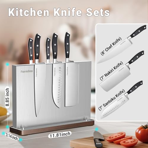 4PSC Knife Block Set With Magnetic Knife Block Holder, Ultra-Sharp Japanese - Image 6