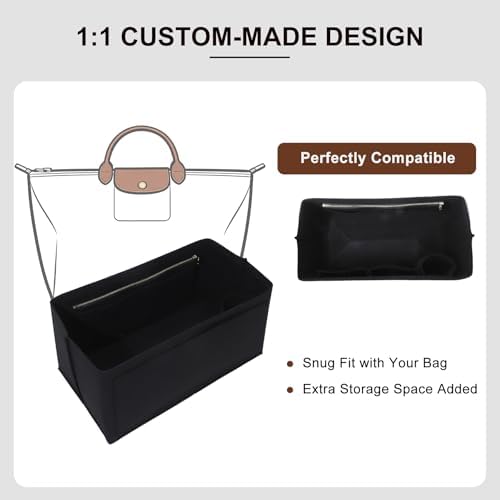 Tote Bag Organizer Insert for Longchamp LePliage L Travel Bag - Image 6