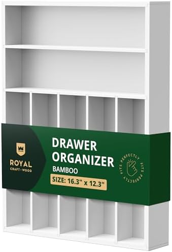 ROYAL CRAFT WOOD Luxury Bamboo Kitchen Drawer Organizer by ROYALCRAFTWOOD