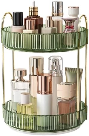 360° Rotating Makeup Organizer, Large Capacity Skincare & Cosmetics Storage by Oifecsie