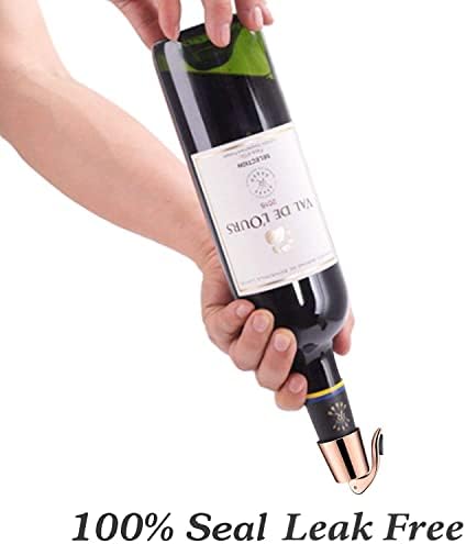 2-Pack Wine Stoppers, Airtight Seals to Keep Wine Fresh, Easy Press-to-Seal - Image 4