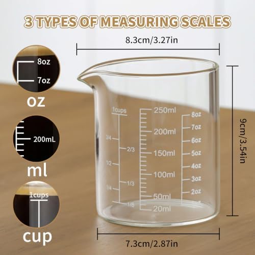 DOPUDO 250ml Glass Measuring Cup - Image 2
