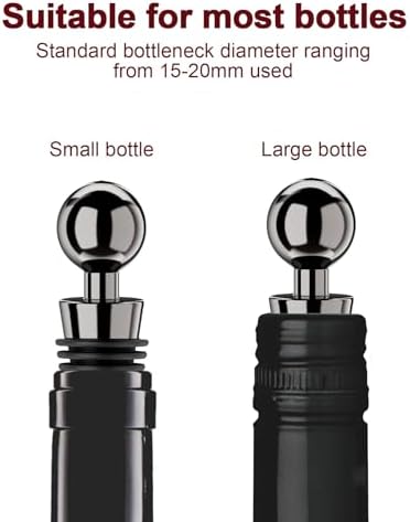 Wine Stoppers for Wine Bottles 3Pcs Vacuum Wine Bottle Stopper - Image 4
