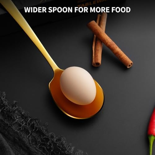 4 Piece Serving Spoons Set, 9.2-Inch Includes 4 Large Spoons - Image 4