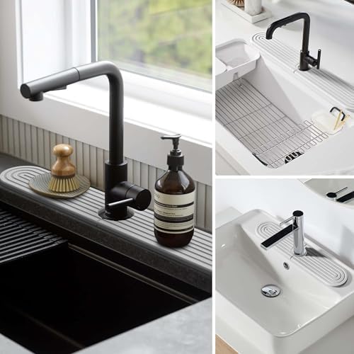 Stone Faucet Mat for Kitchen Sink – Diatomite Fast-Drying Stone Tray, Faucet - Image 6