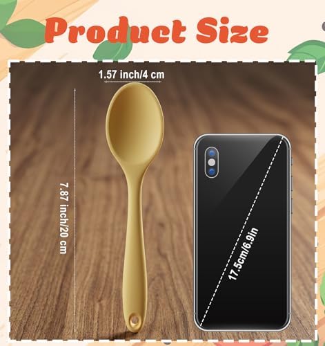 2PCS Silicone Spoons, 8 Inch Silicone Mixing Spoon - Image 2