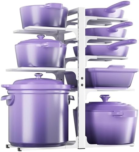MUDEELA 8-Tier Heavy Duty Pots and Pans Organizer by MUDEELA