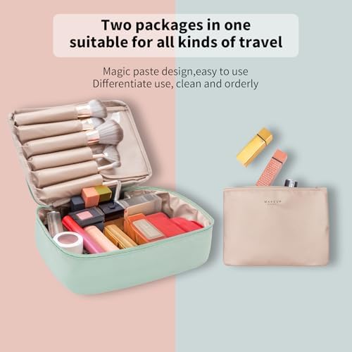Queboom Travel Makeup Bag Cosmetic Bag Toiletry Bag - Image 3